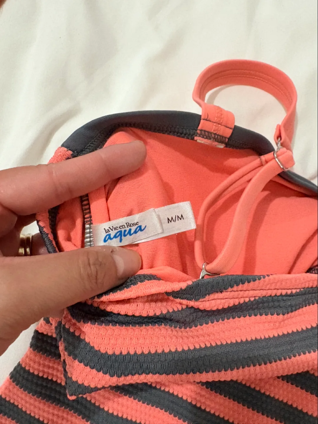 La Vie en Rose Aqua Swimsuit Tankini Top - Size M/M image indicator(3)