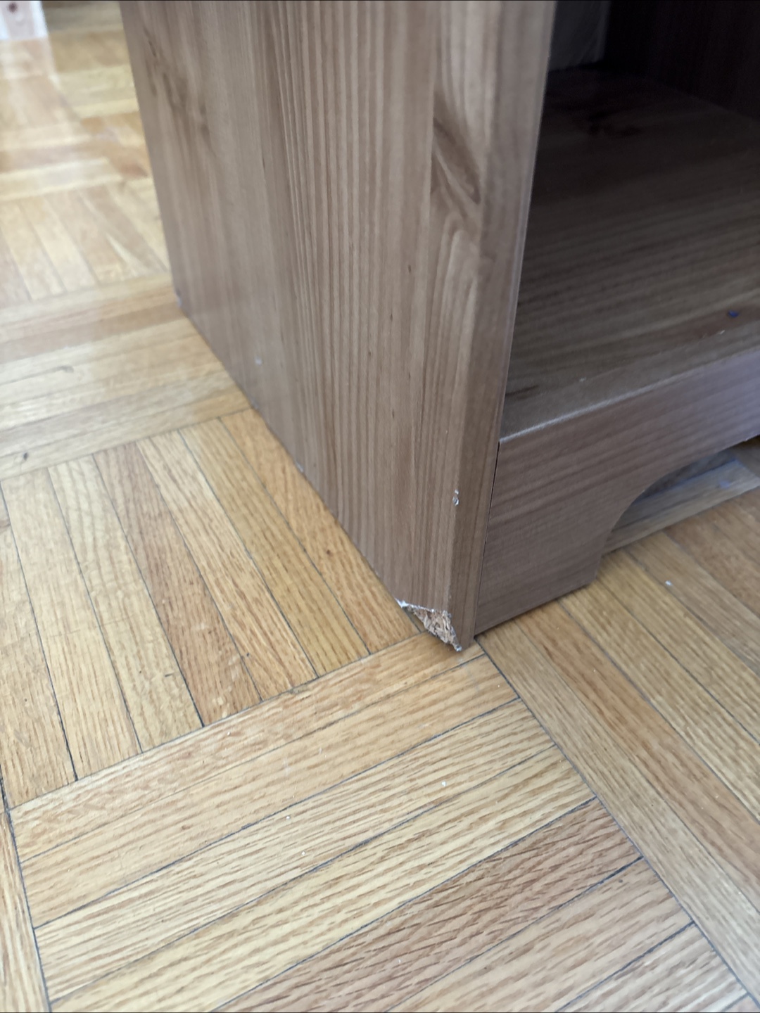 Small Wooden Cabinet with Shelf and Door - photo 3