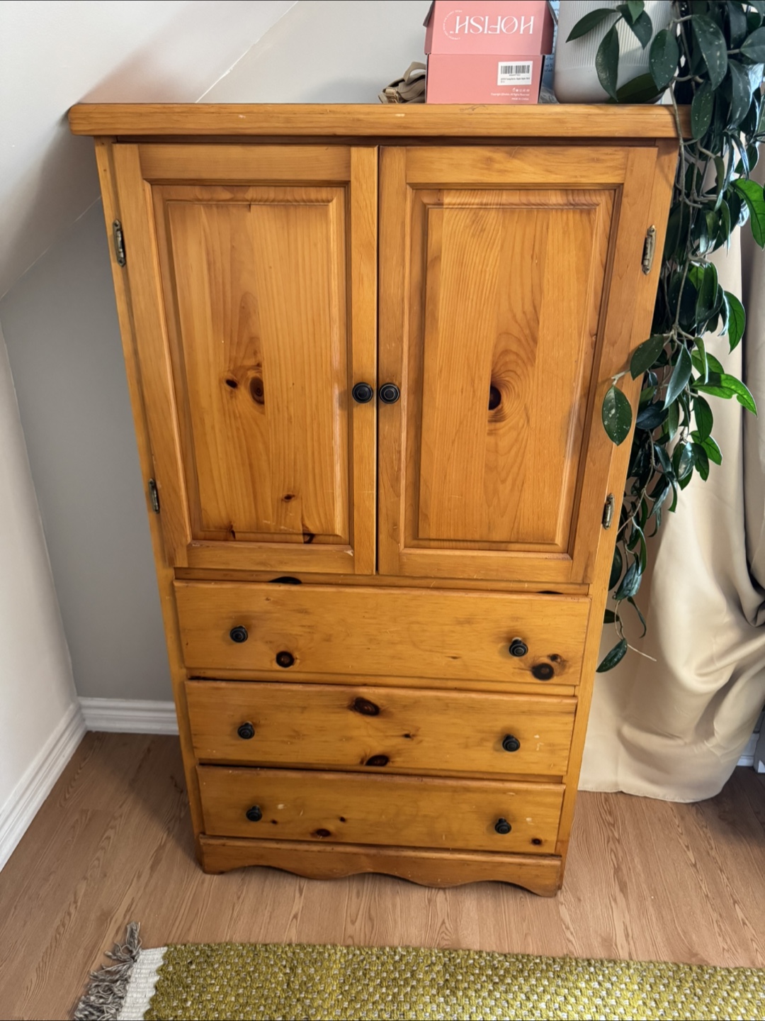 Solid Wood wardrobe / chest of drawers
