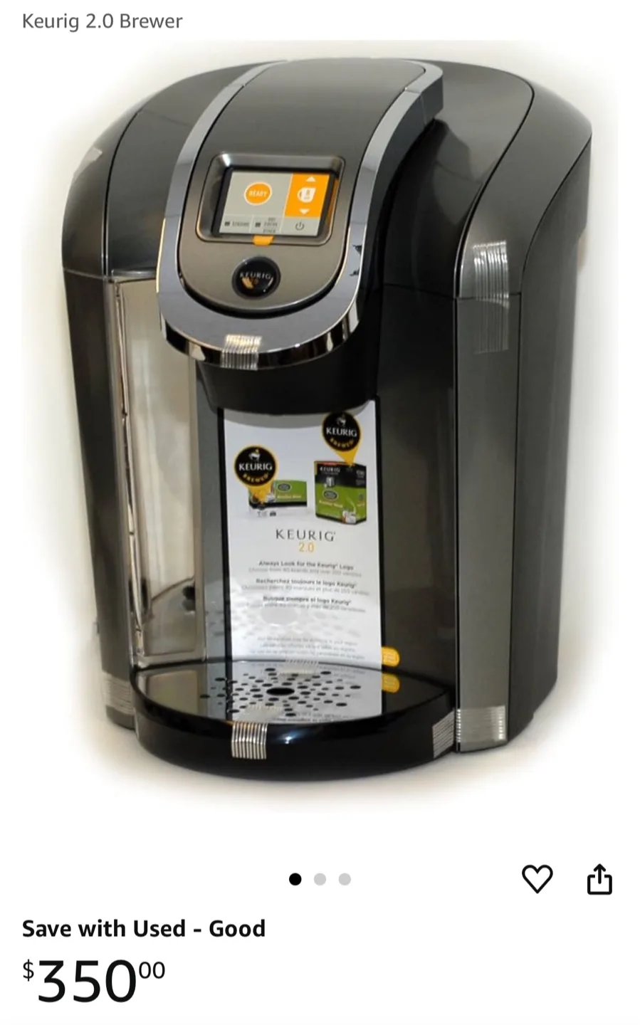 Keurig 2.0 Pro Coffee Maker image indicator(8)