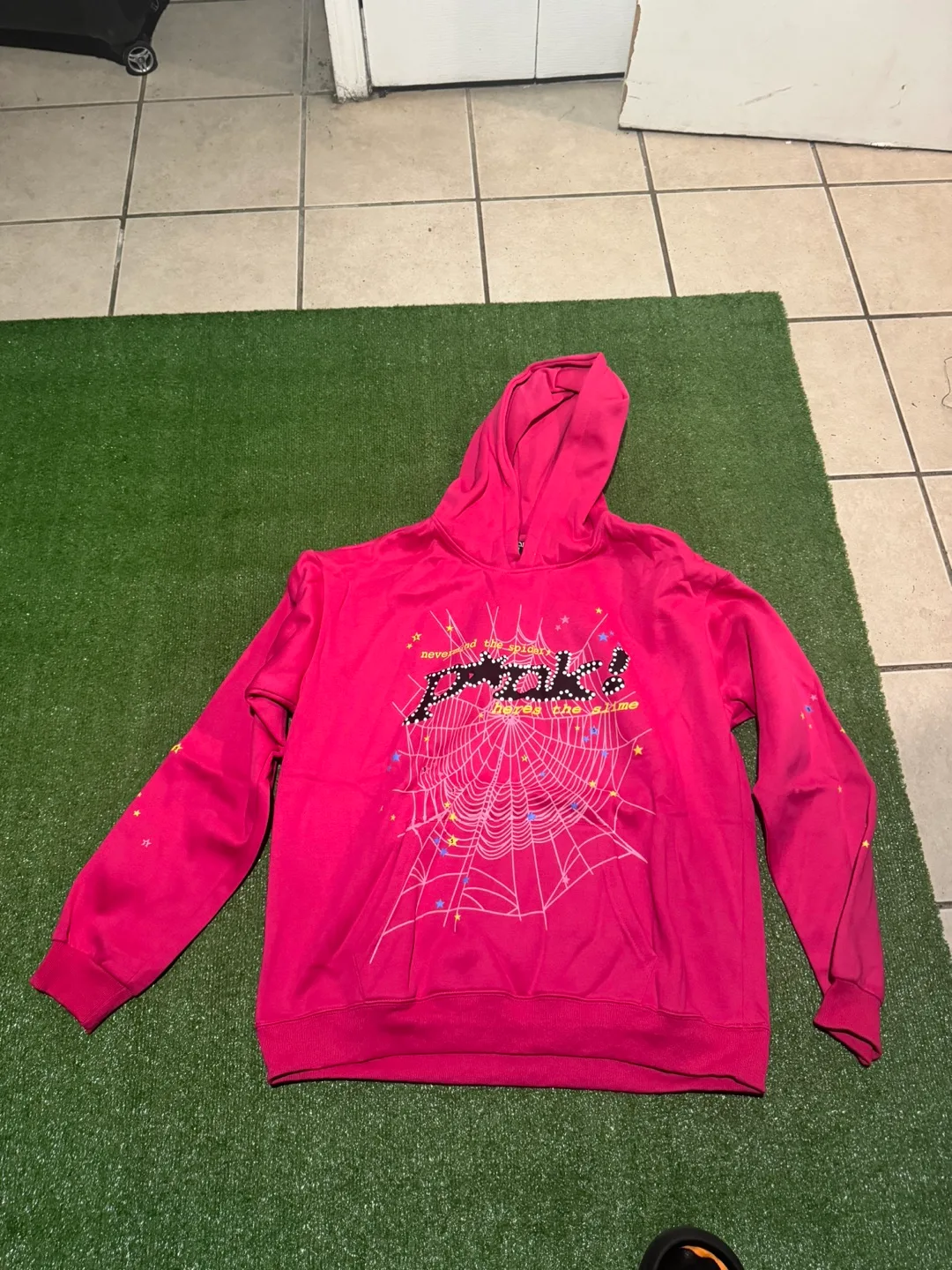 L Sp5der Pink Hoodie thumbnail