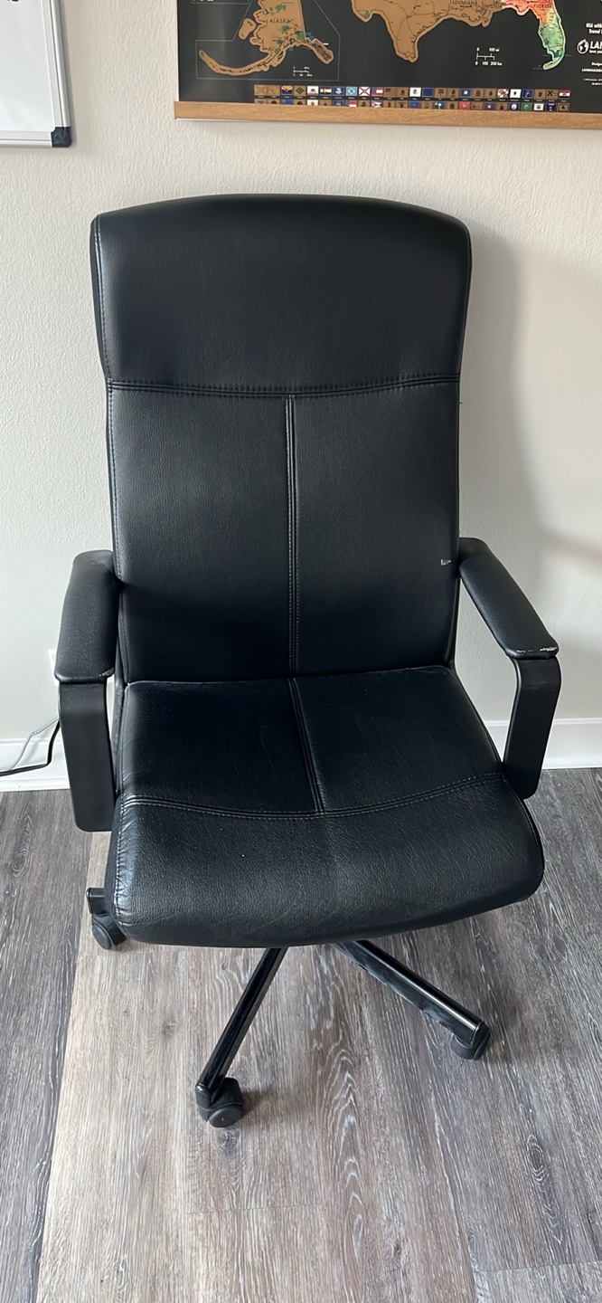 Black Leather Office Chair