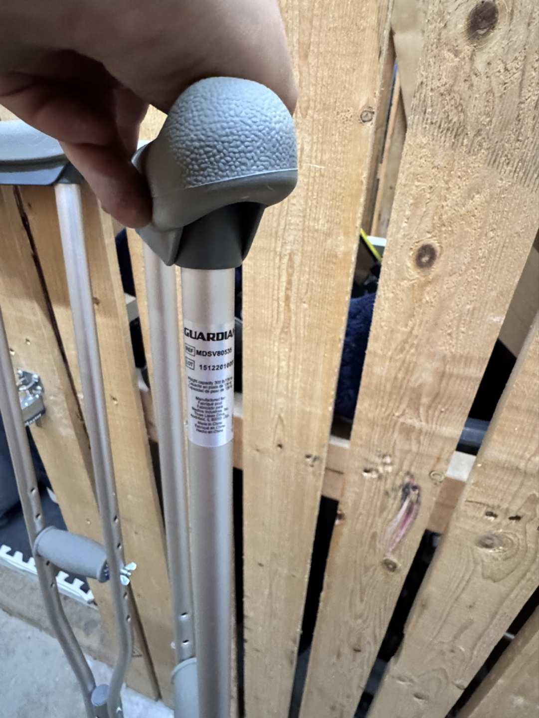 Pair of Guardian Adjustable Crutches