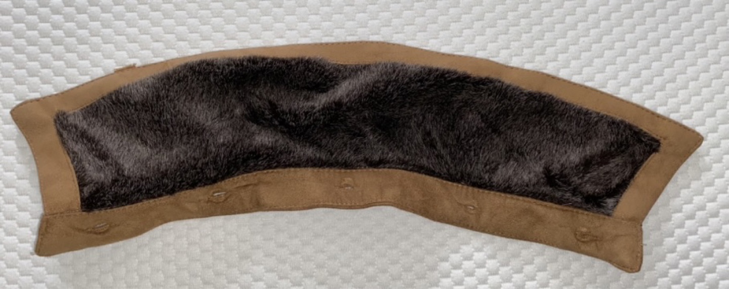 Men's Brown Suede Jacket with Faux Fur Collar - photo 3