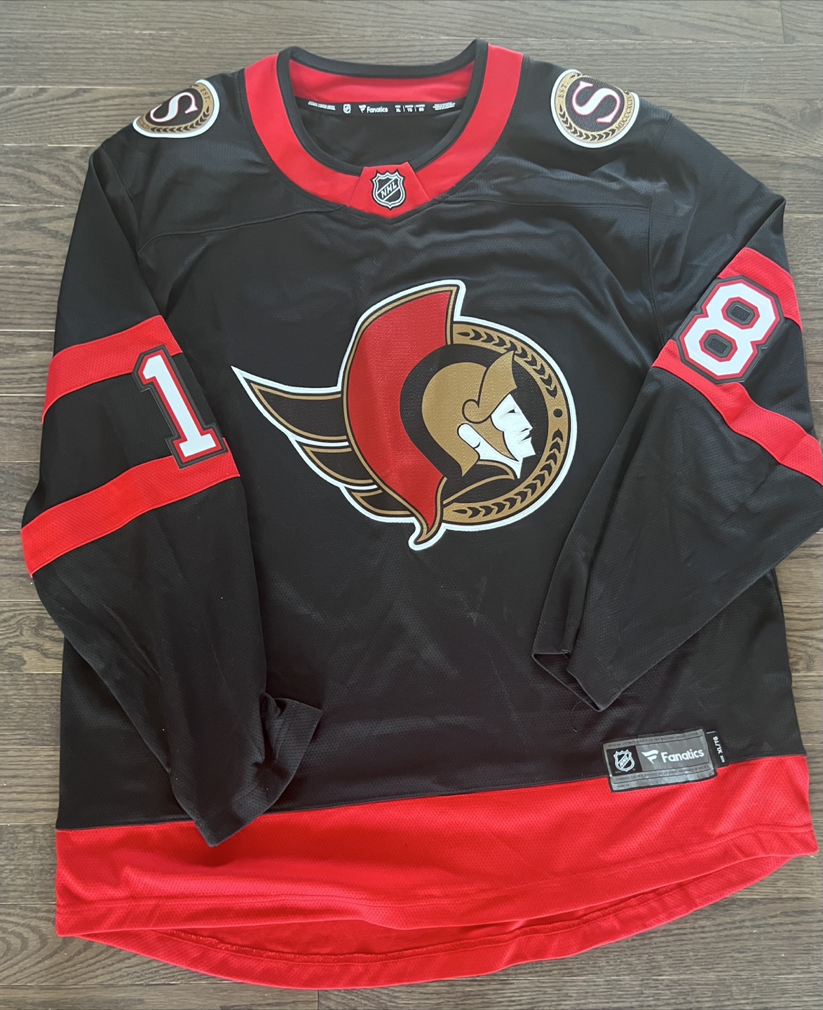 Fanatics Branded Stützle #18 Ottawa Senators Jersey - Size XL