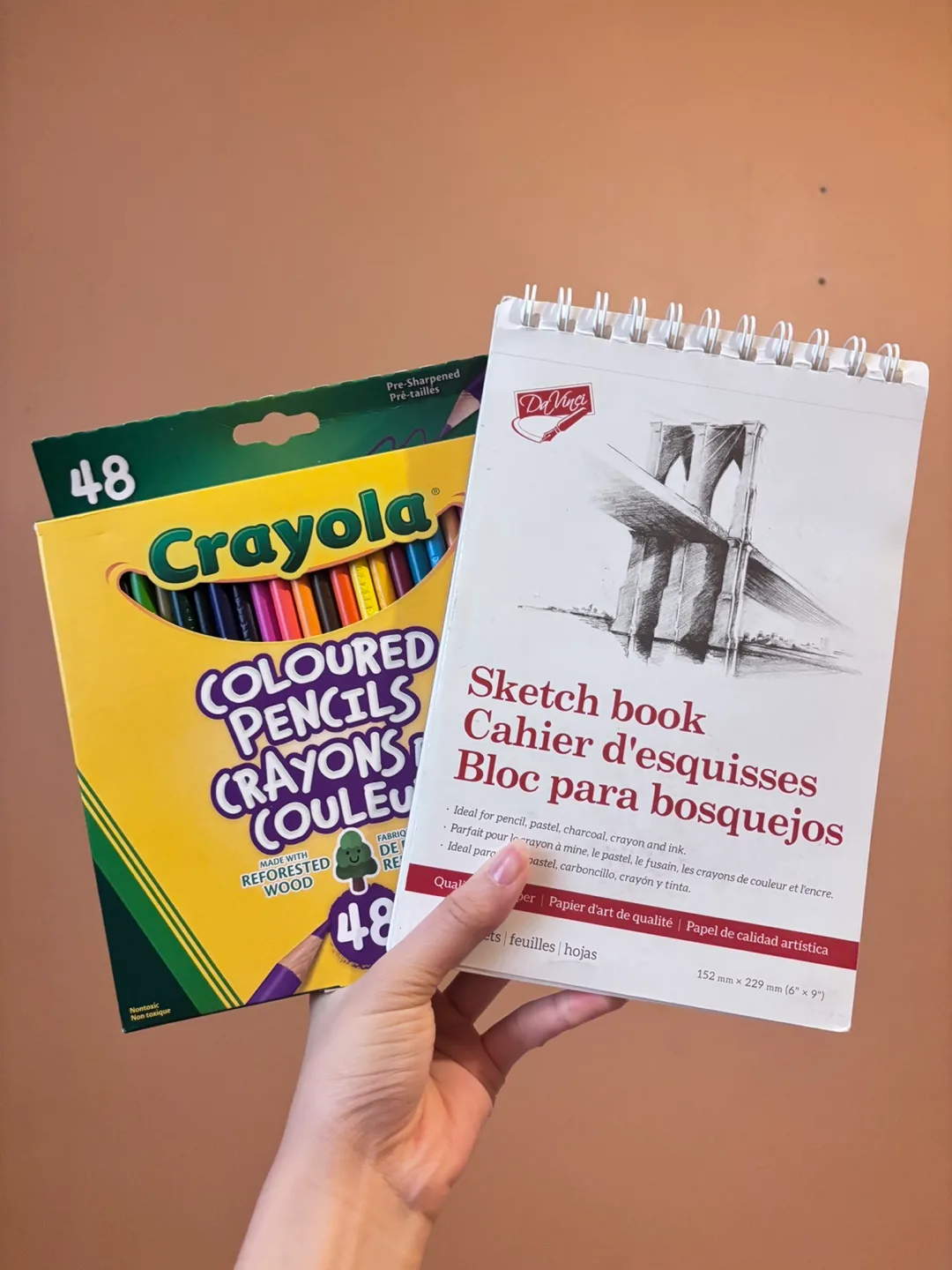 New Crayola Coloured Pencils (gift 26 Sketchbook sheets) thumbnail