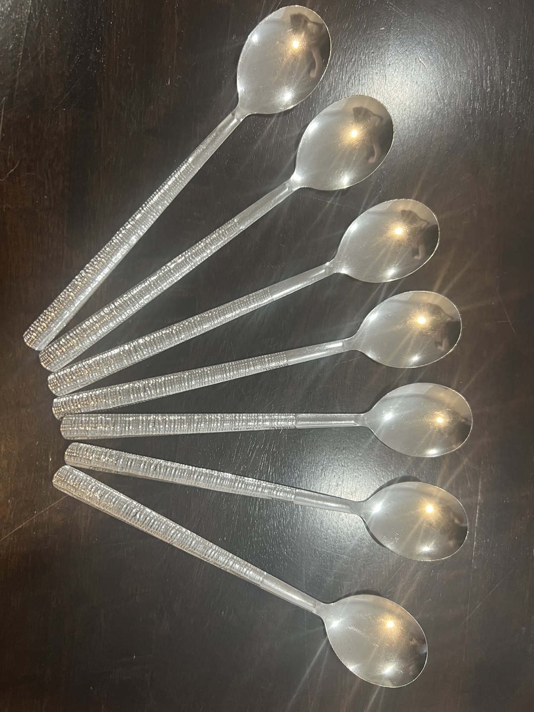 Set of 7 Silver Spoons