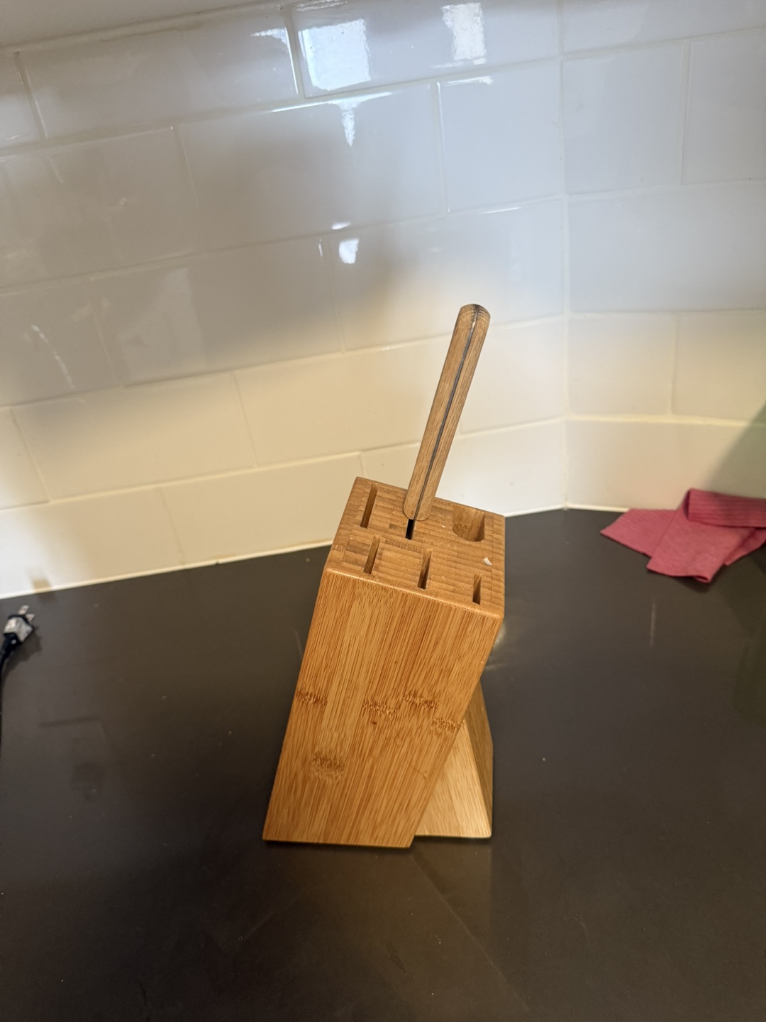 Bamboo Knife Block