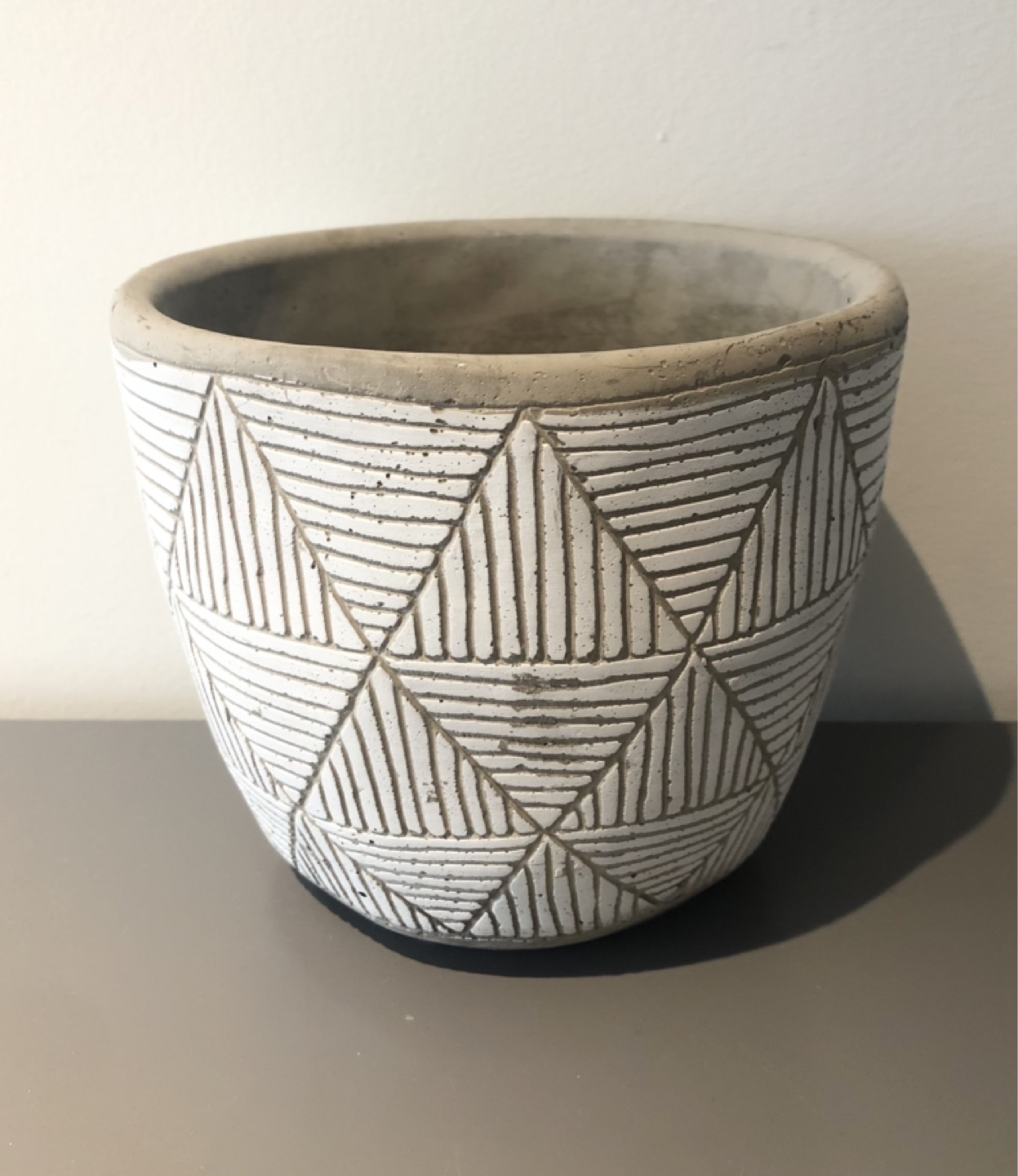Geometric Concrete Planter