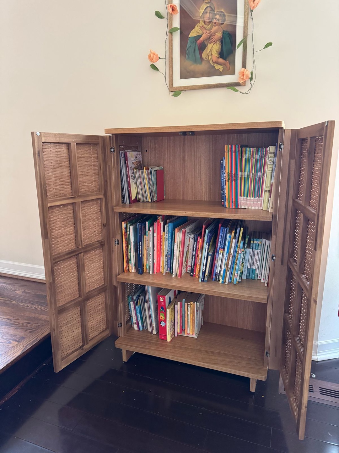 Rattan Bookcase Cabinet IKEA - photo 2