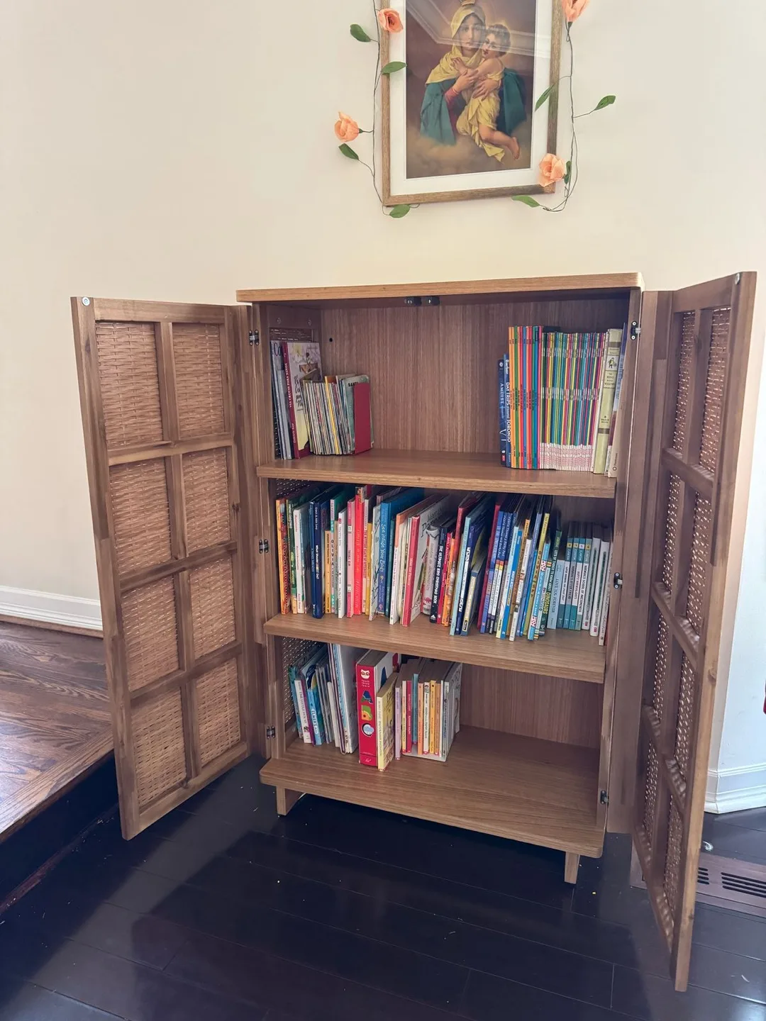 Rattan Bookcase Cabinet IKEA image indicator(2)