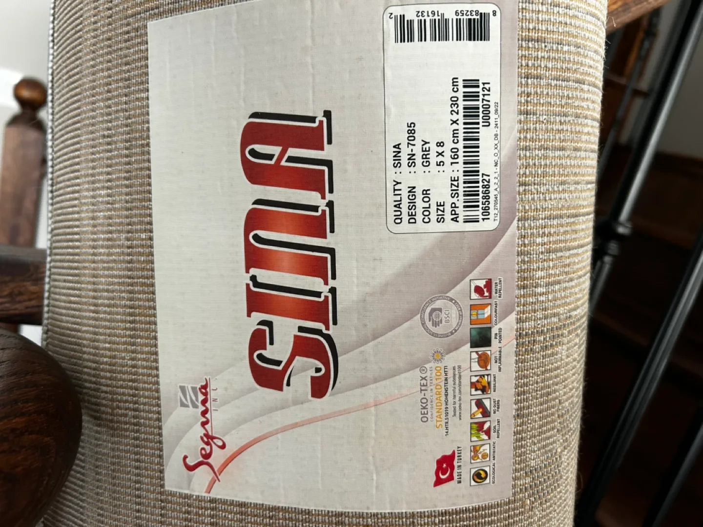 Grey Area Rug - 6' x 9' image indicator(5)