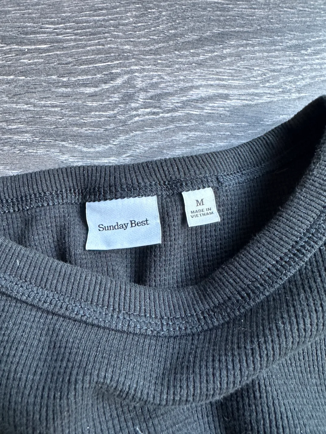 Aritzia Sunday Best Waffle Crop Top - Size M image indicator(2)