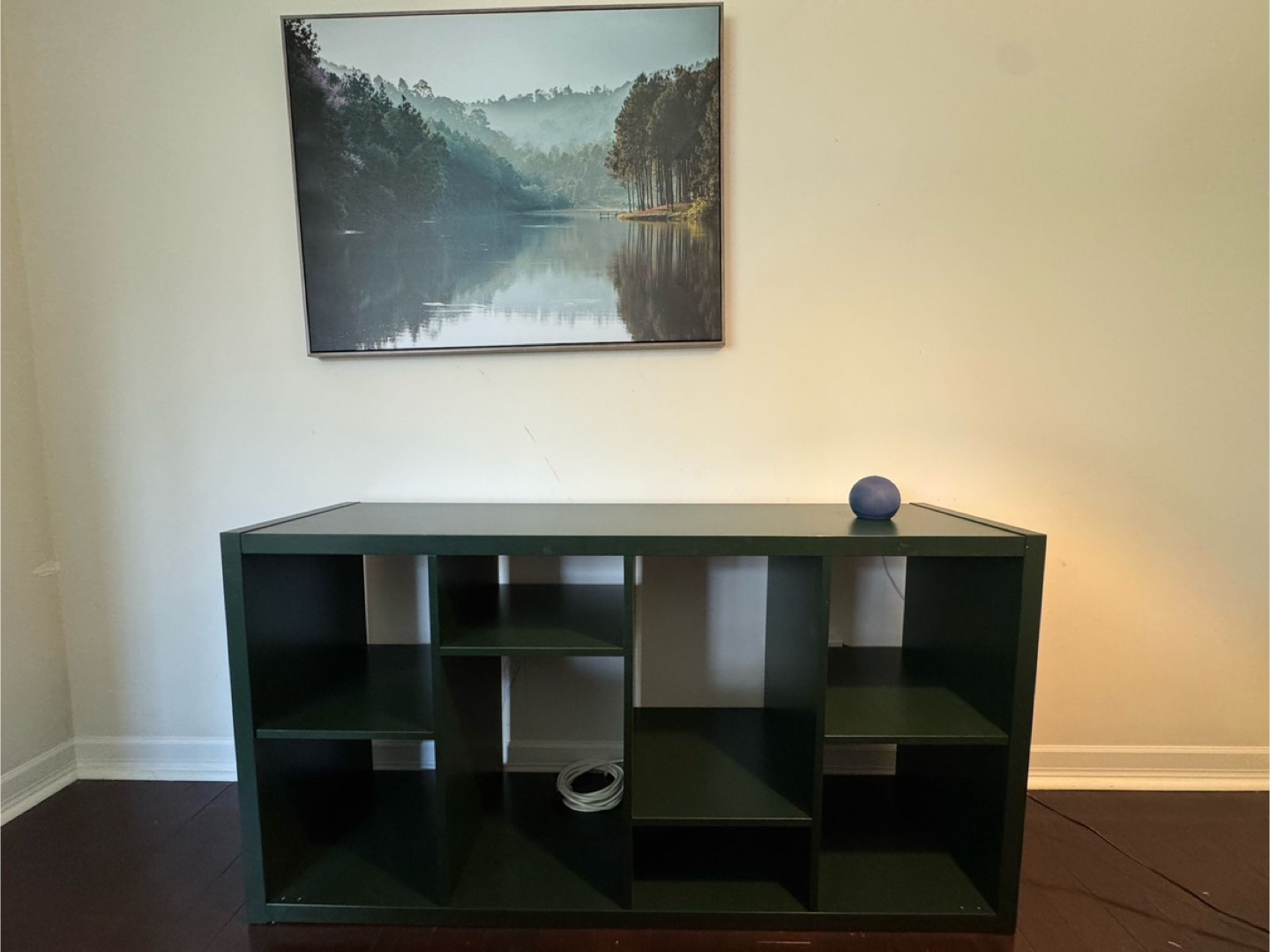 Dark Green IKEA Kallax Shelving Unit - photo 2