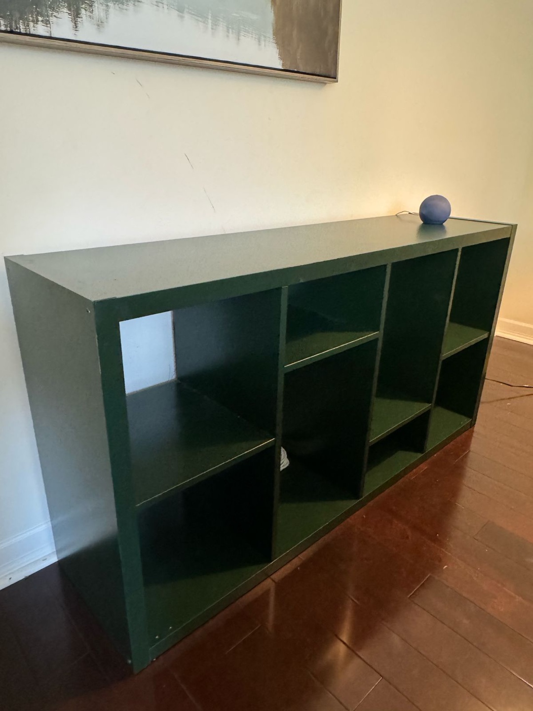 Dark Green IKEA Kallax Shelving Unit