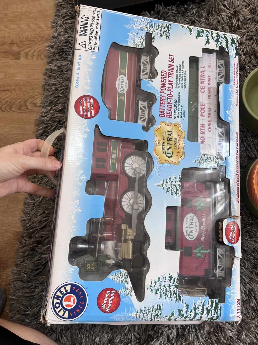 Lionel North Pole Central Christmas Train Set