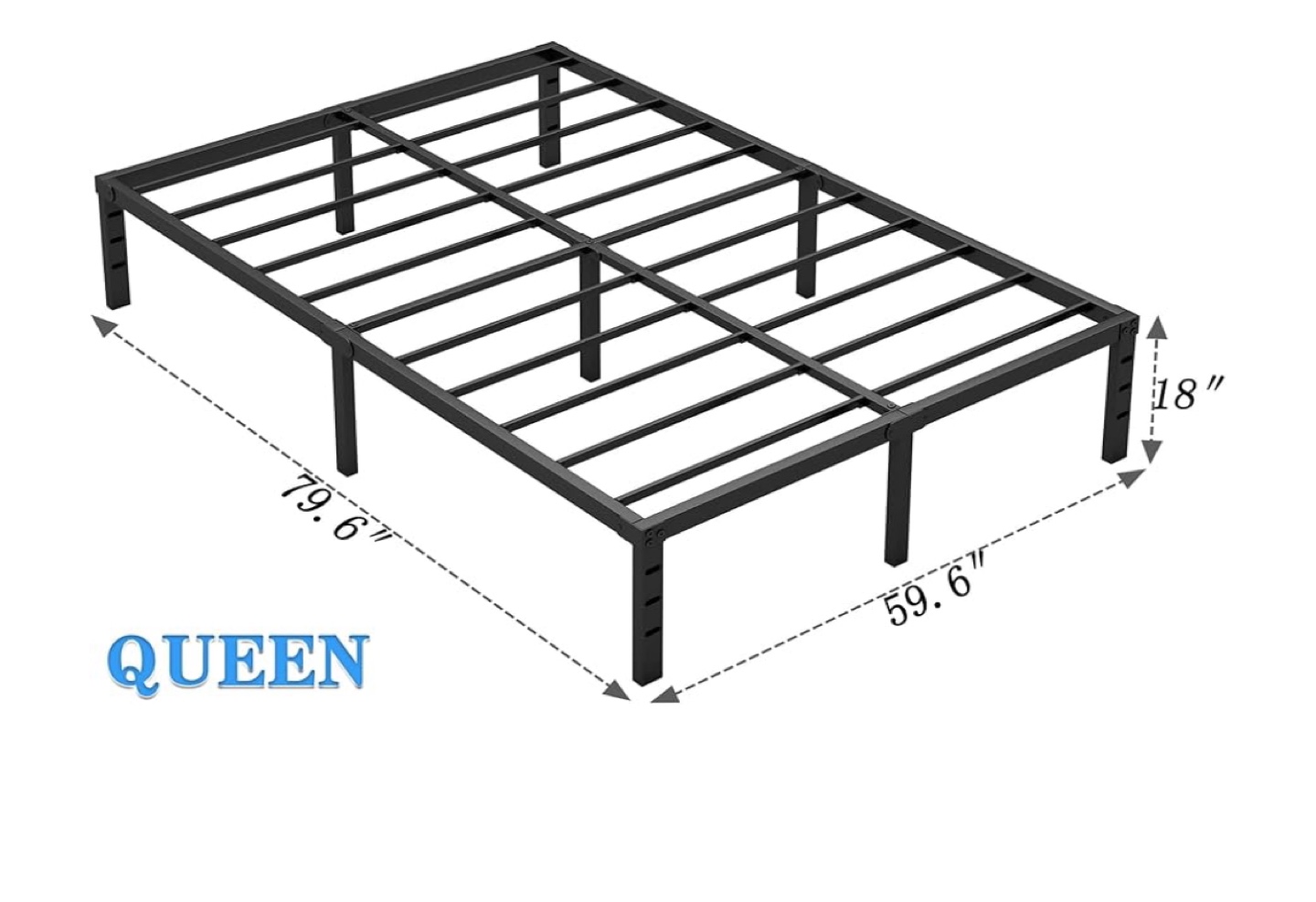 Moving sale Queen Size Metal Bed Frame - photo 3