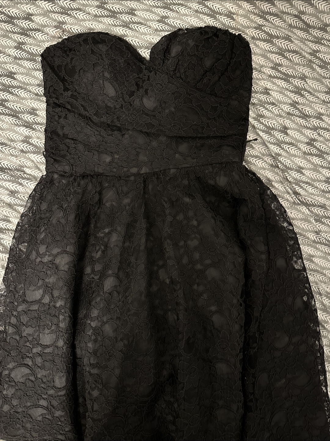 Strapless Mini Grad Dress