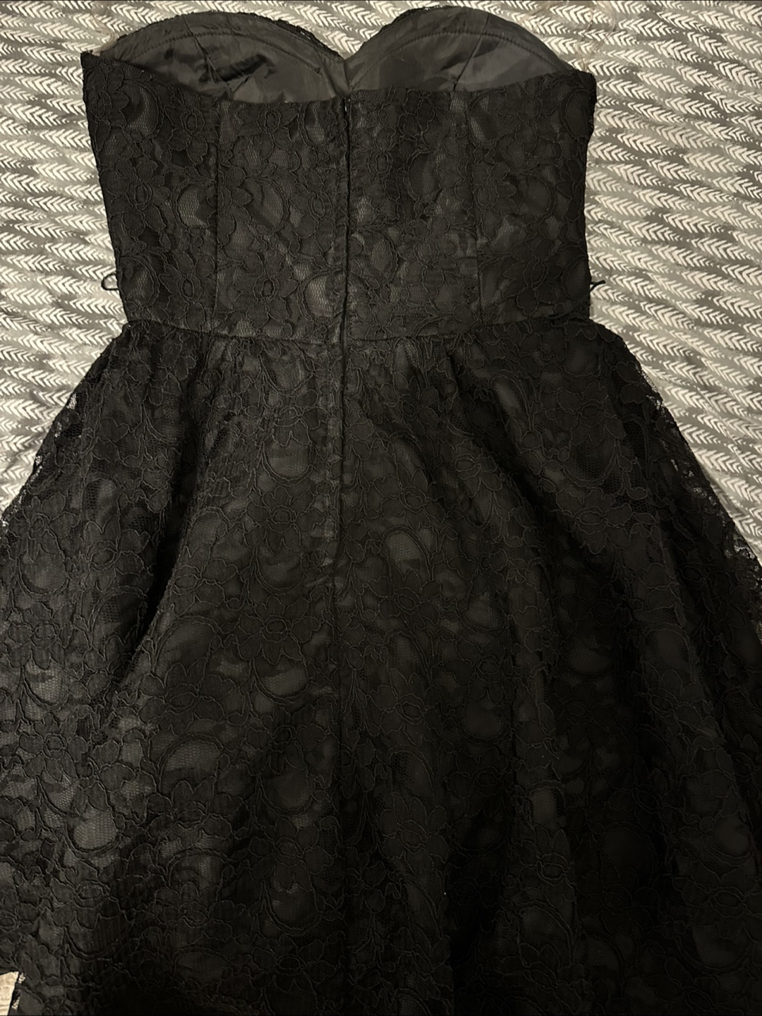 Strapless Mini Grad Dress - photo 2