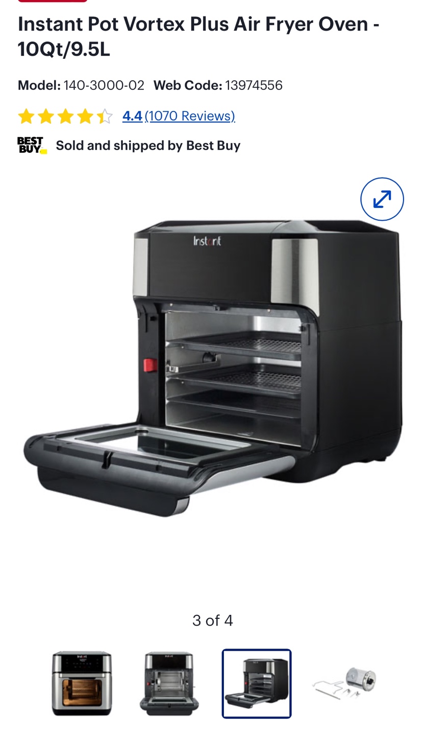 Instant Pot Vortex Plus 7in 1 Air Fryer Oven - photo 3