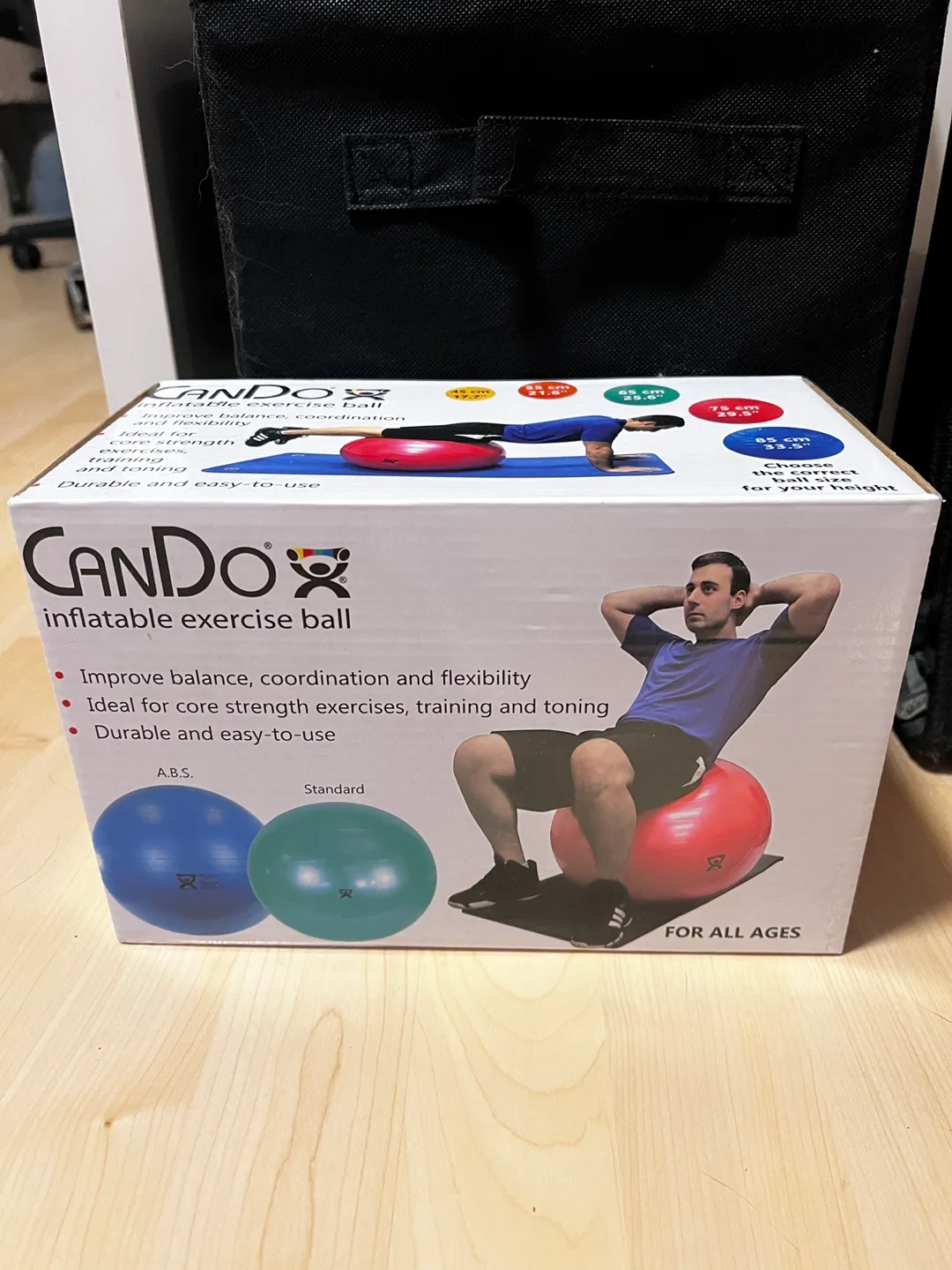 Cando Inflatable Exercise Ball 💚 thumbnail