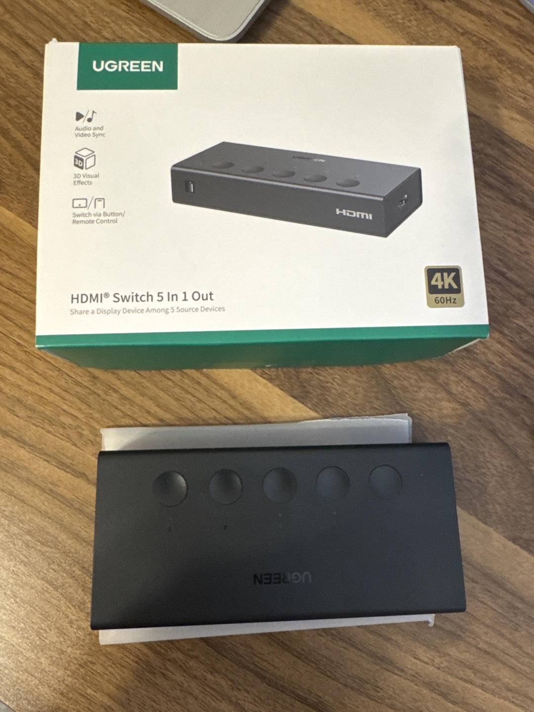 UGREEN HDMI Switch 5 in 1 Out 4K 60Hz - photo 2