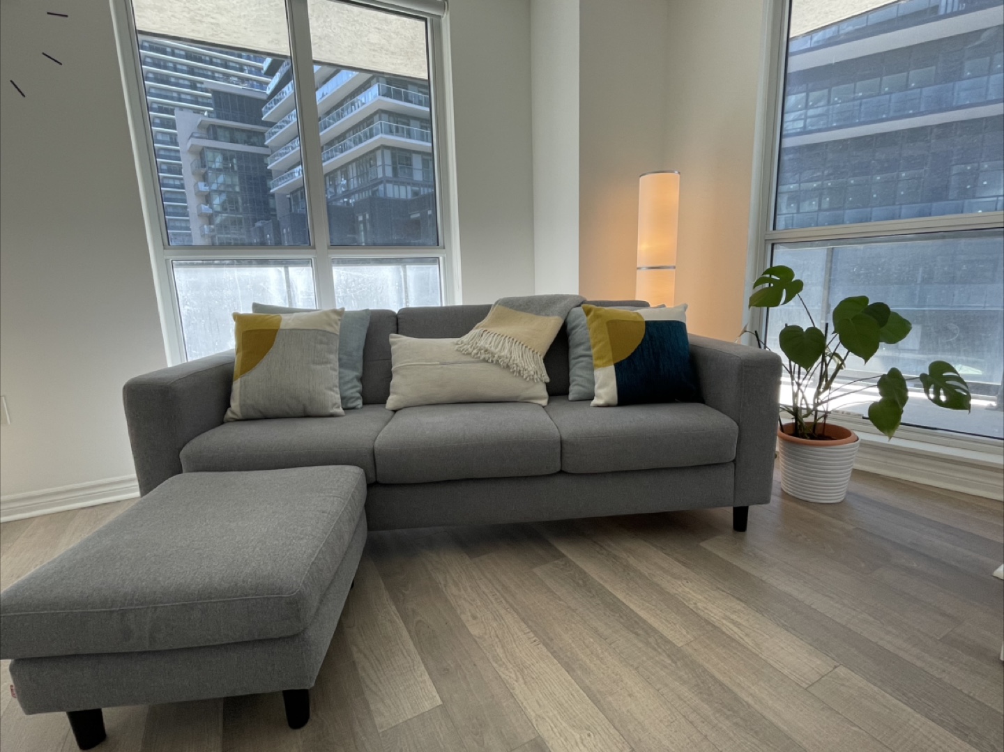 EQ3 - SOLO SOFA and OSKAR OTTOMAN