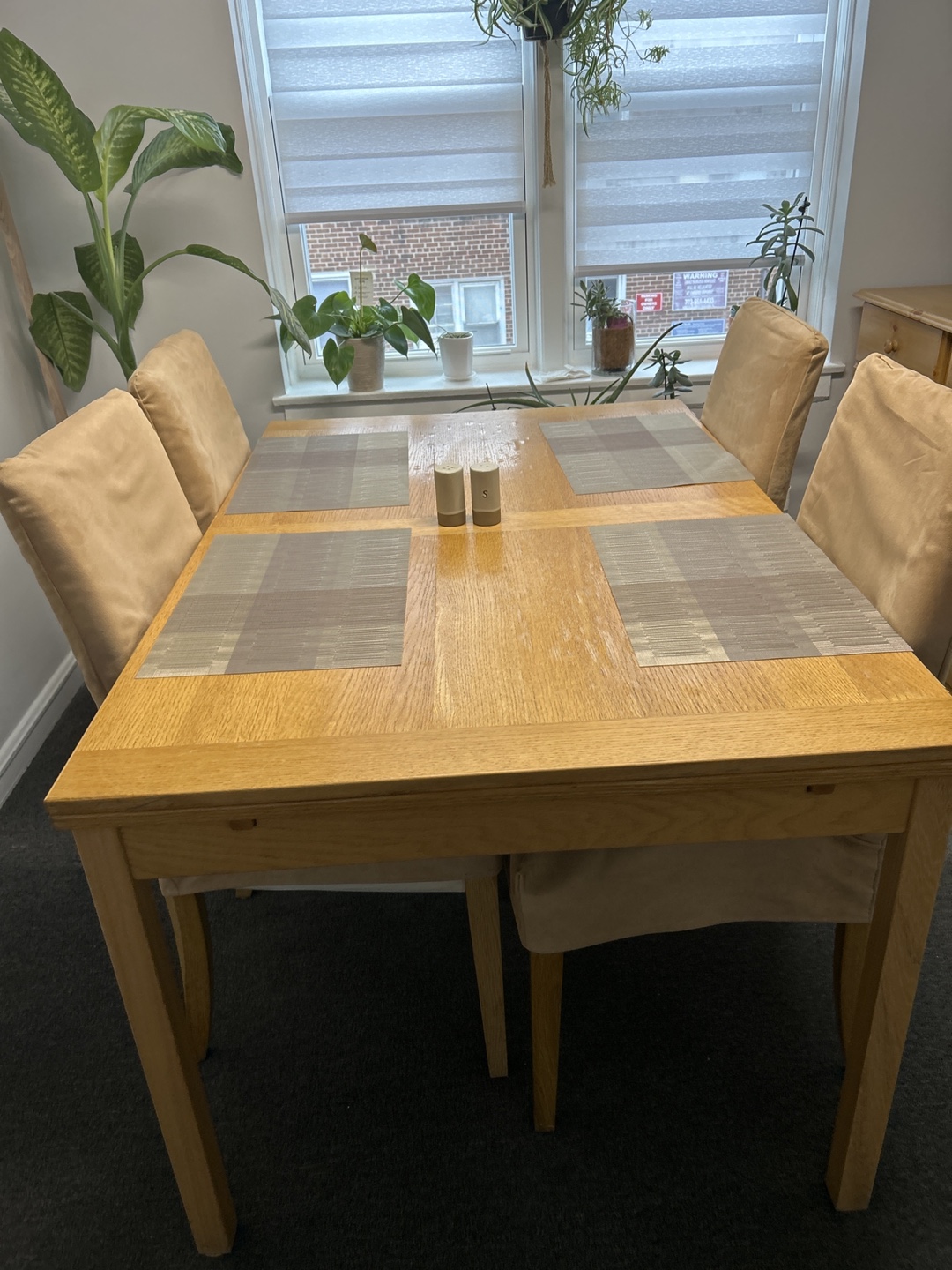 Oak Extending Dining Table and 6 Chairs - photo 3