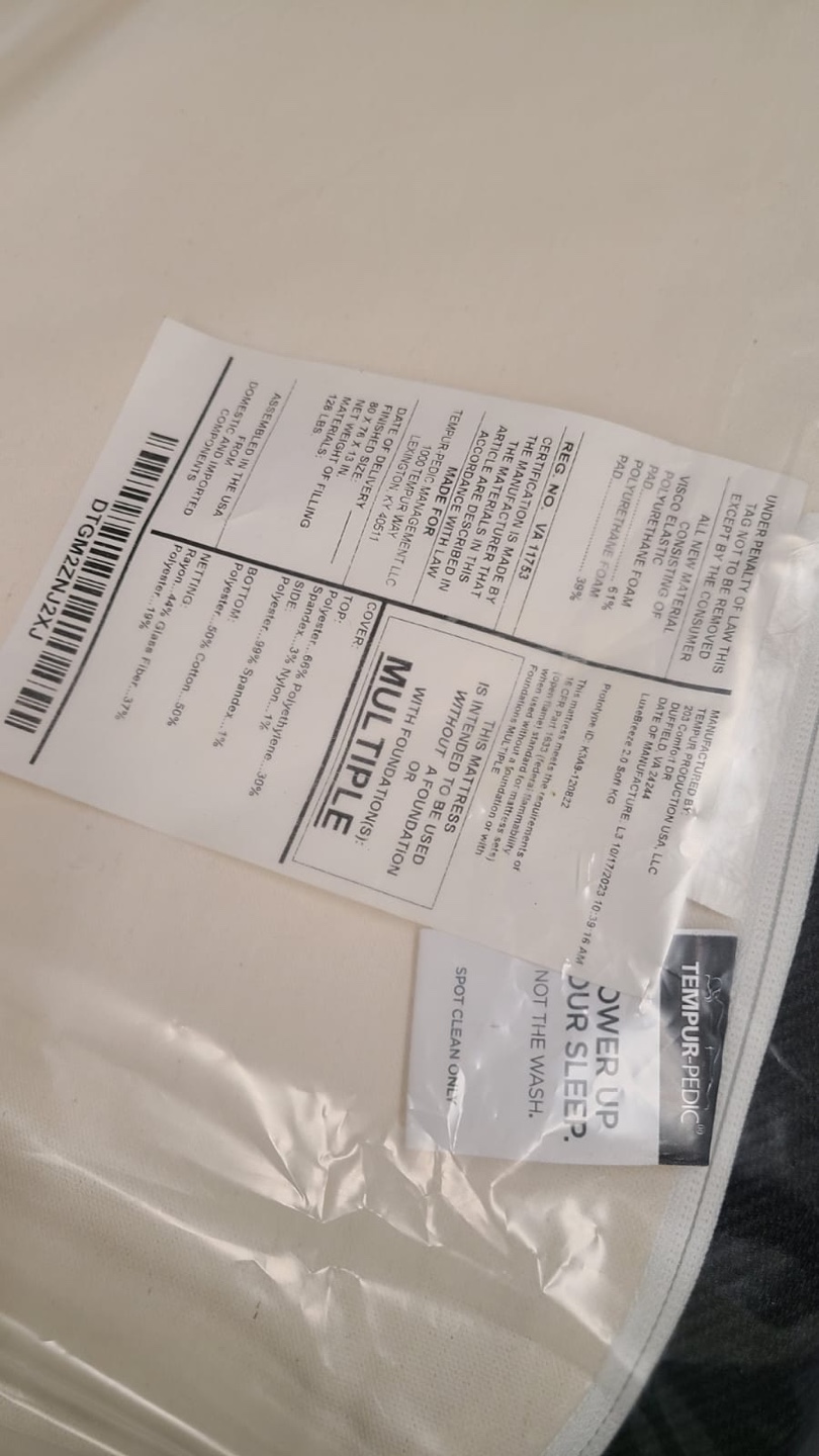 NEW MATTRESS Tempur-Pedic LuxeBreeze Soft KING SIZE - photo 4