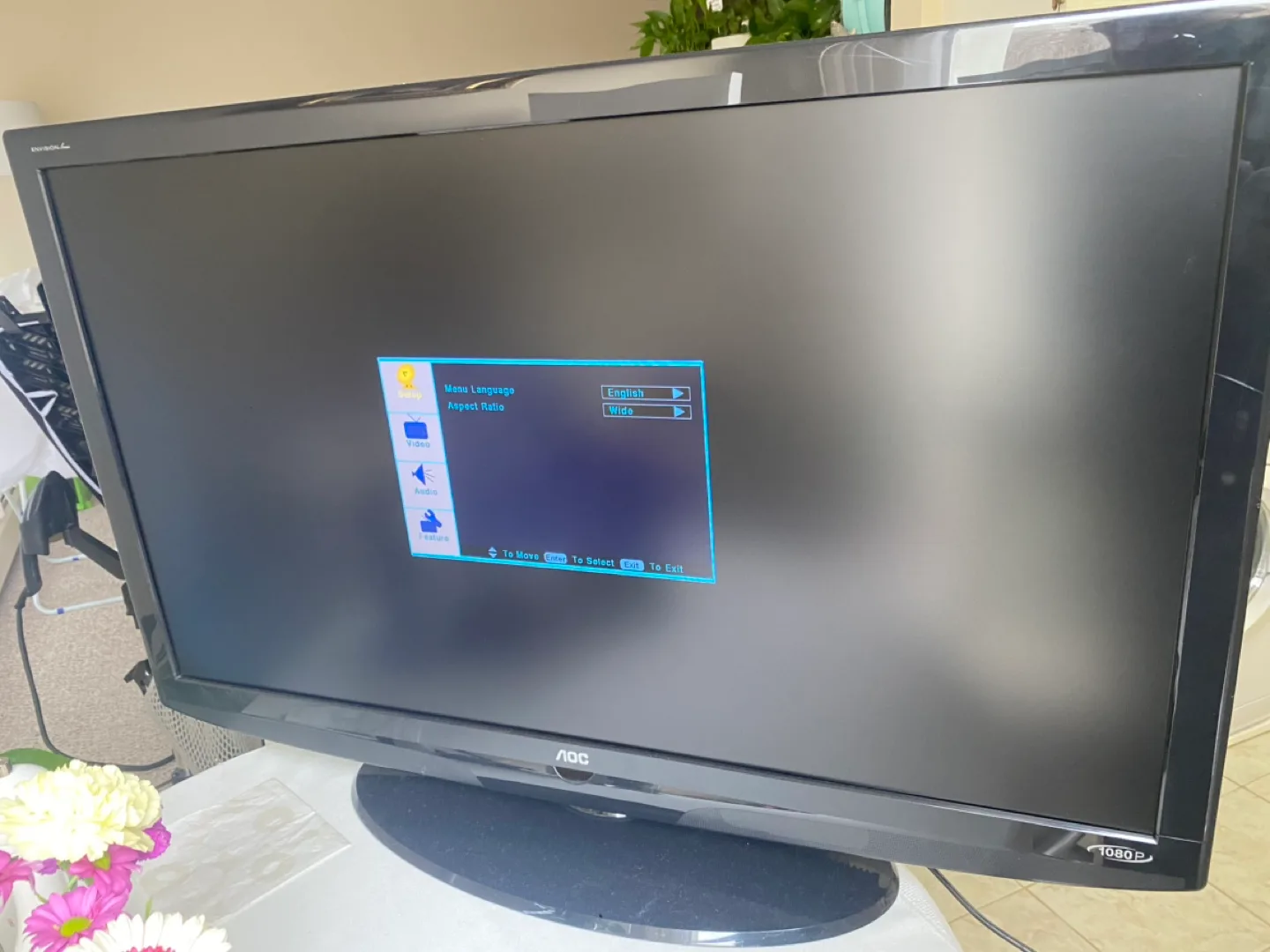 42" AOC LCD TV Television with Remote image indicator(6)