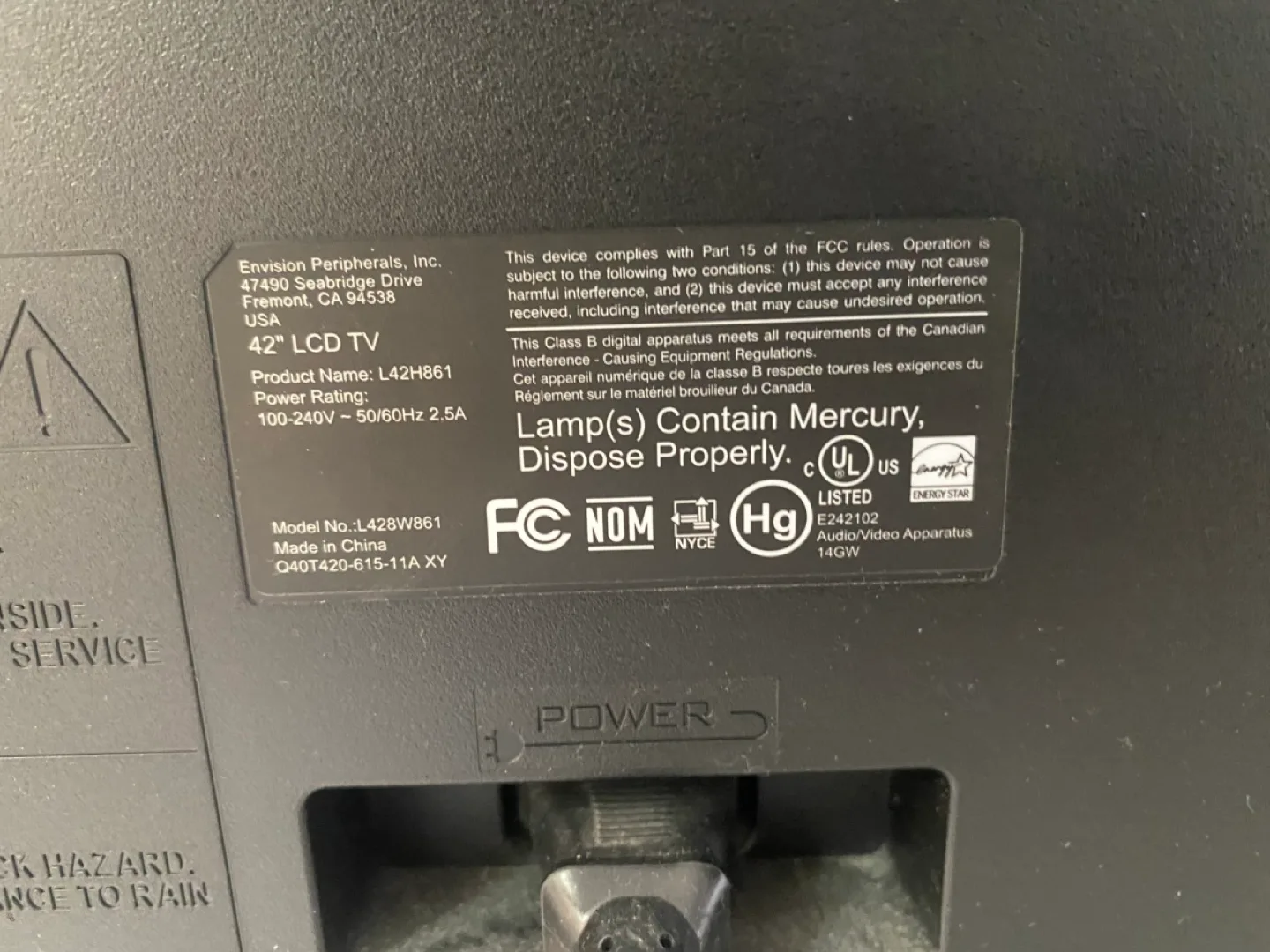 42" AOC LCD TV Television with Remote image indicator(4)