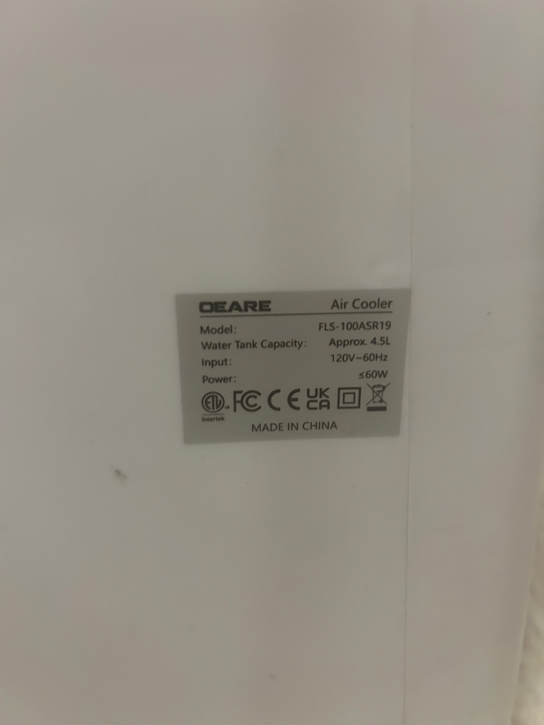 DEARE FLS-100ASR19 Air Cooler - photo 2