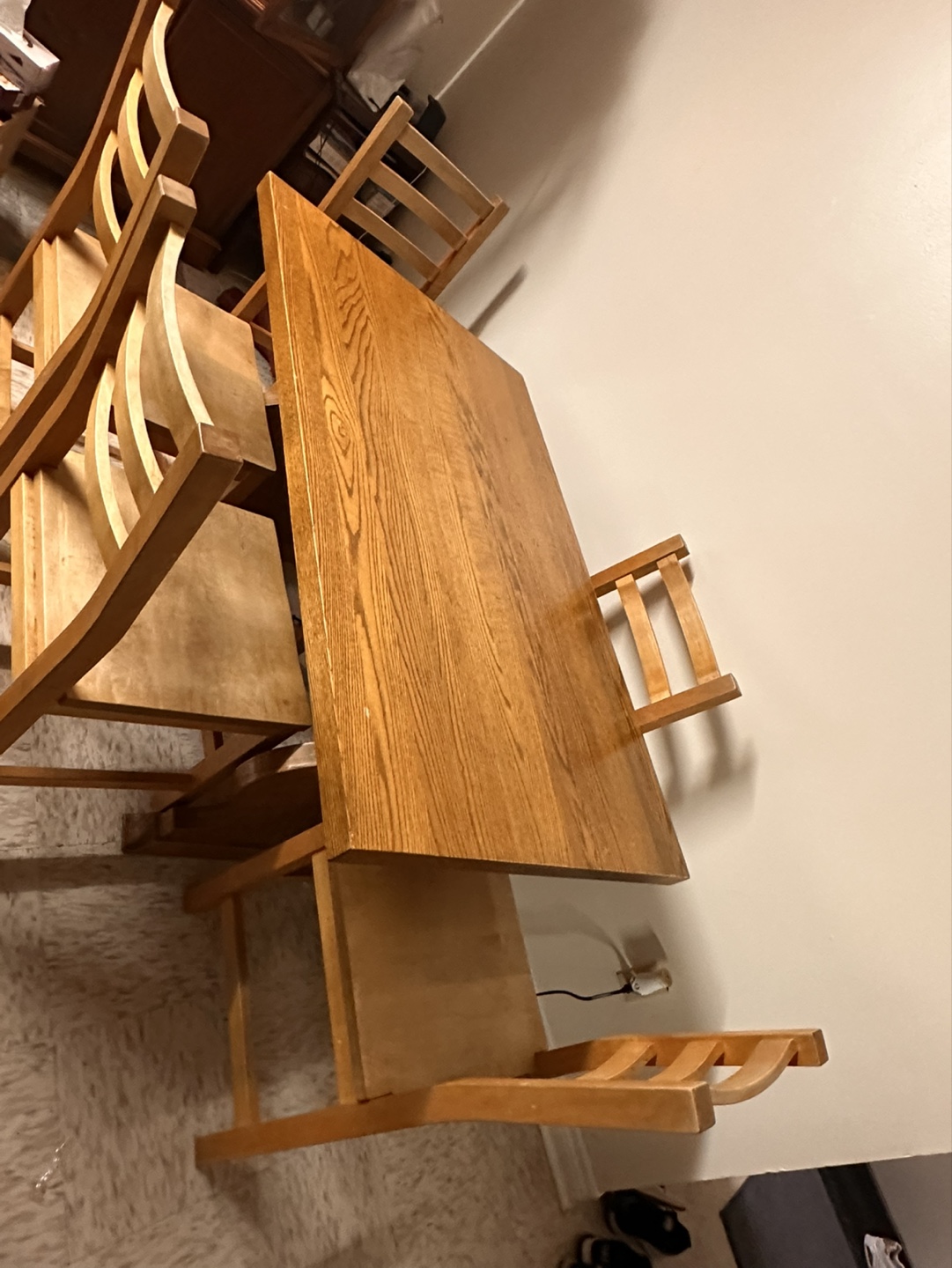 SolidWood Dining Table Set with Four Chairs - photo 3