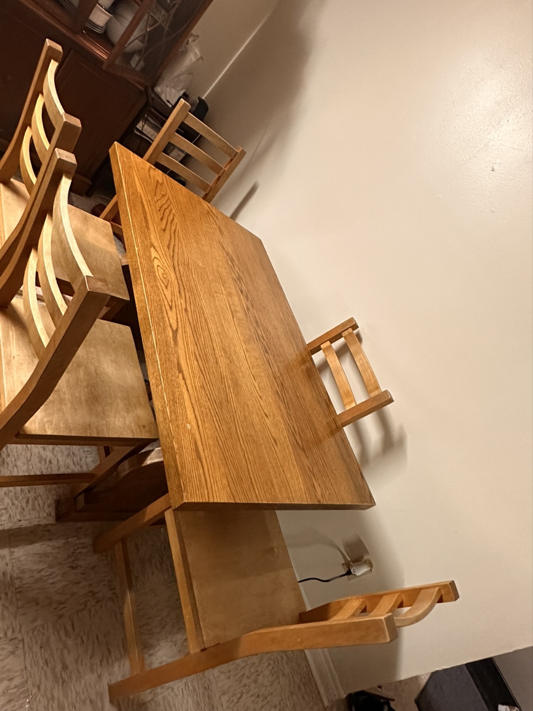 SolidWood Dining Table Set with Four Chairs - photo 5