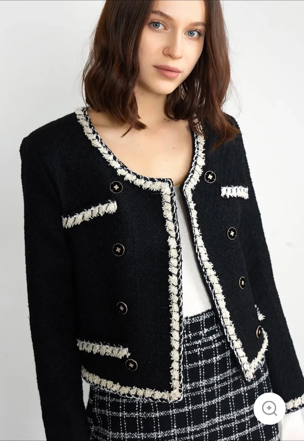 J.ING Black Tweed Jacket image indicator(2)