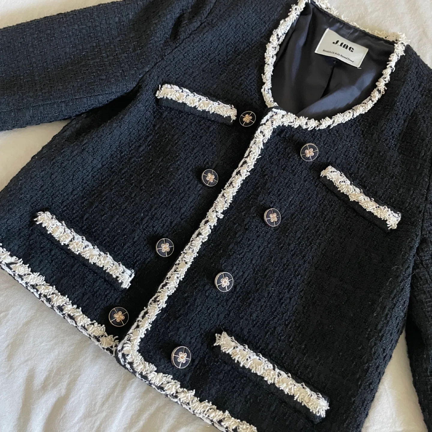 J.ING Black Tweed Jacket image indicator(5)