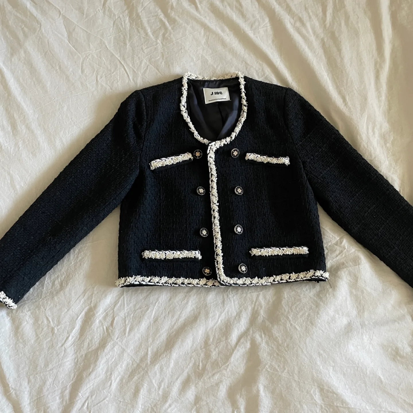 J.ING Black Tweed Jacket image indicator(4)