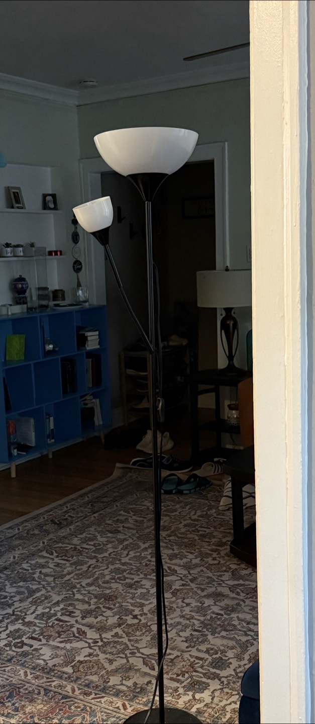 Two-light Floor Lamp - Black and White - photo 3