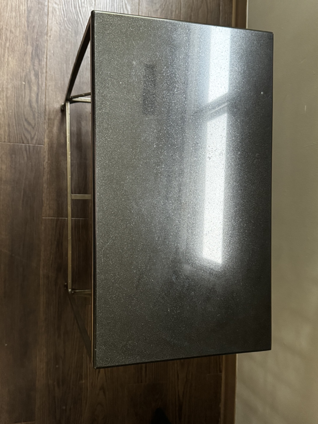 Metal Wine Rack with Granite Top