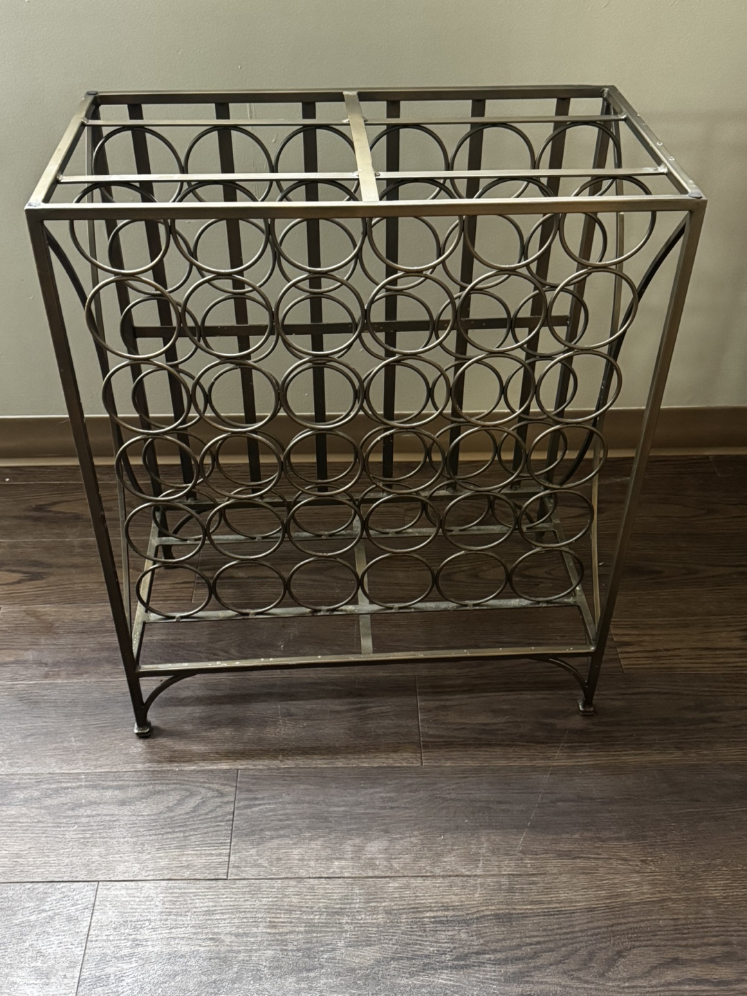 Metal Wine Rack with Granite Top - photo 3