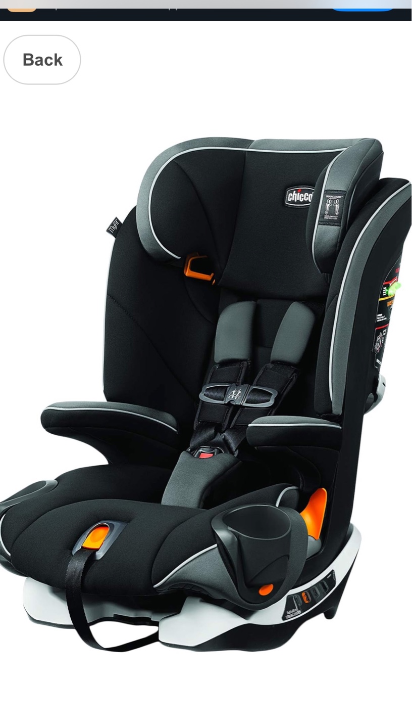 Chicco MyFit Harness + Booster Car Seat - Black & Grey