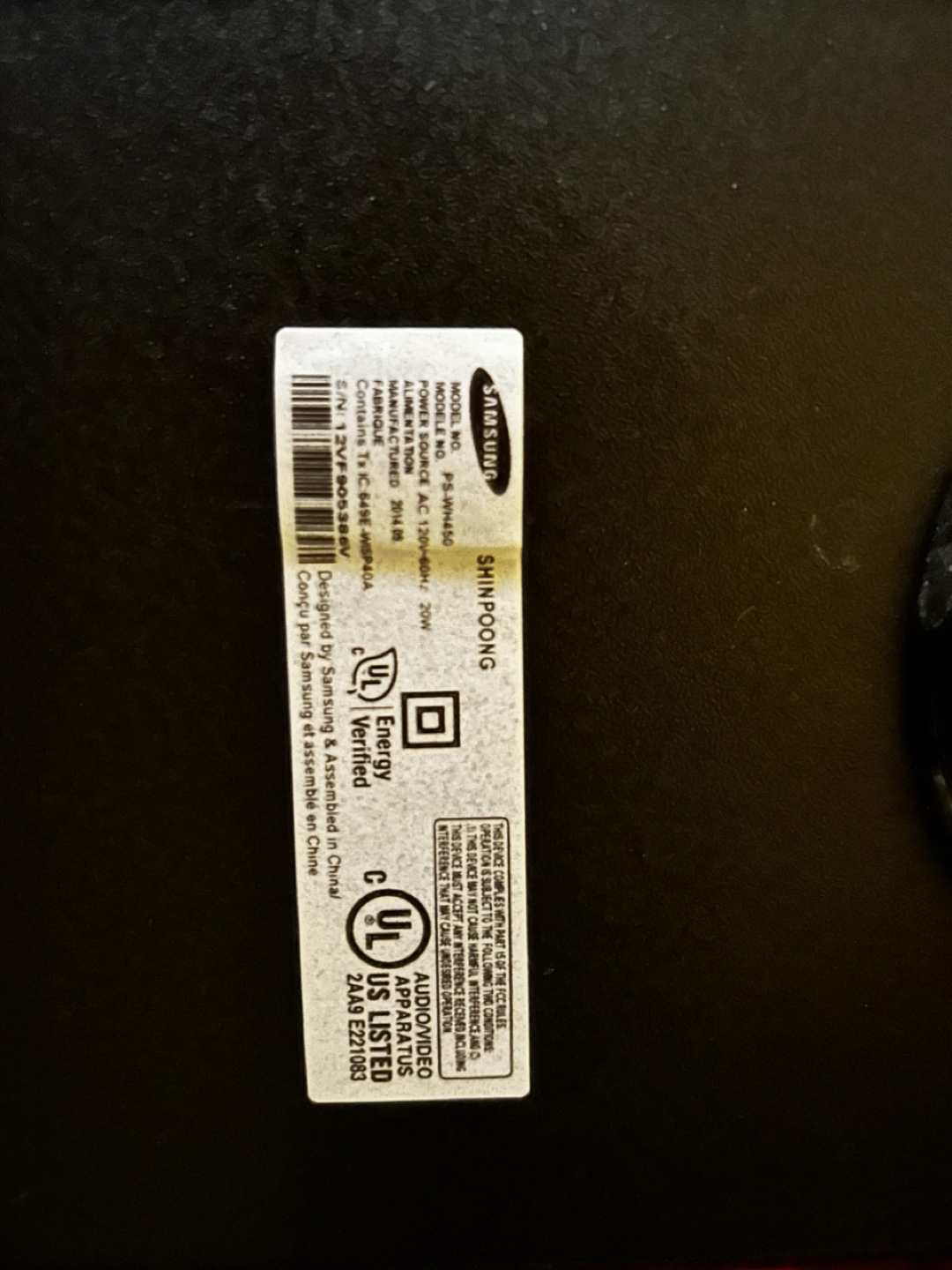 Samsung HW-H450 Soundbar with Wireless Subwoofer