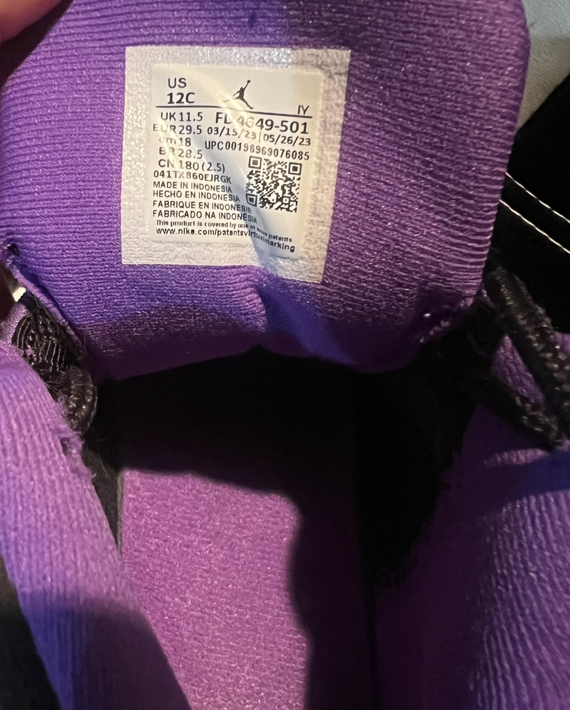 Air Jordan 13 Retro GS Court Purple - photo 3