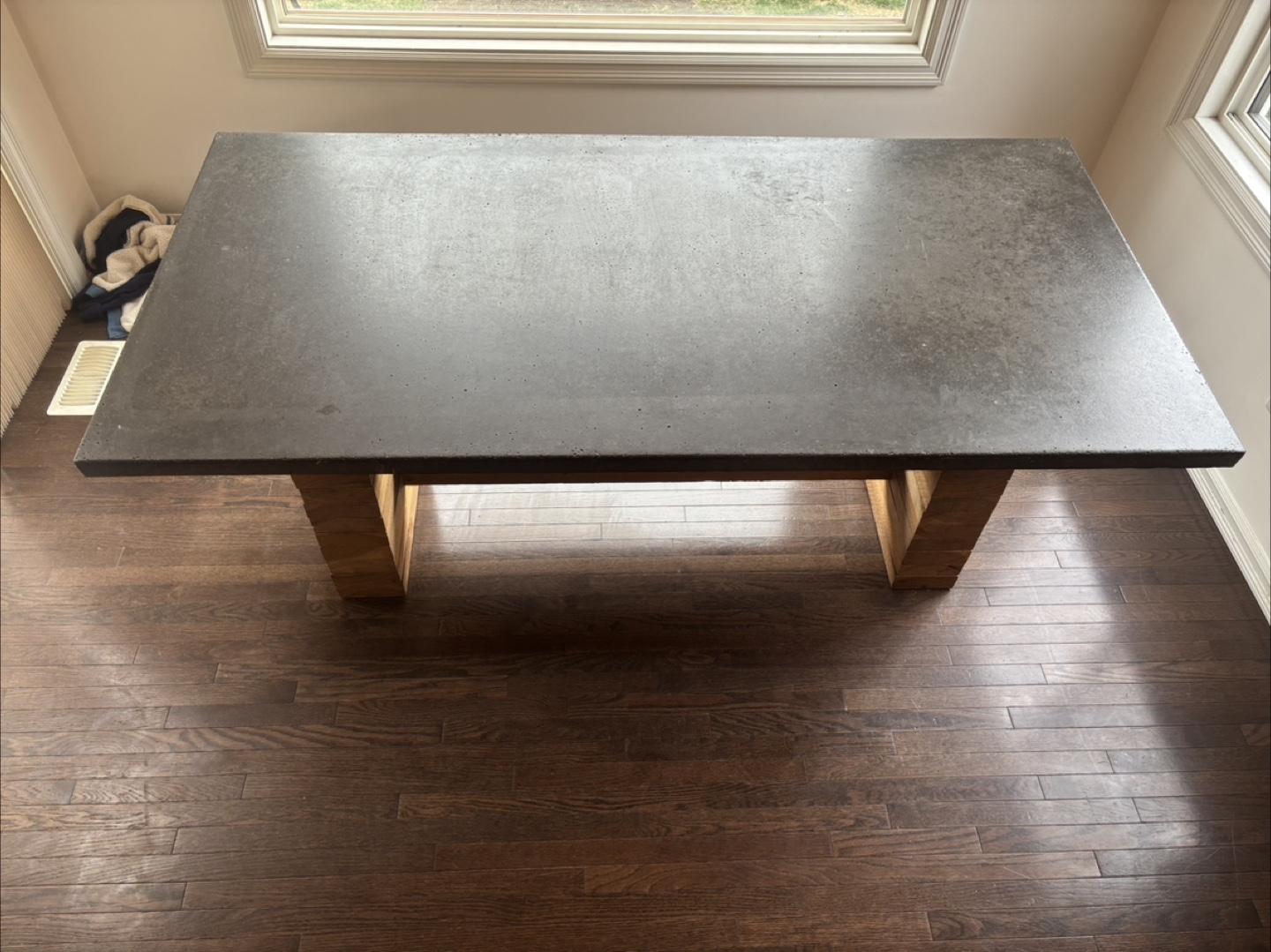 Concrete and Wood Dining Table - photo 2