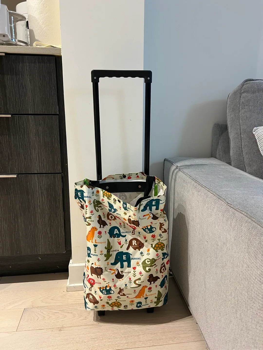 Rolling Shopping Cart with Removable Bag thumbnail