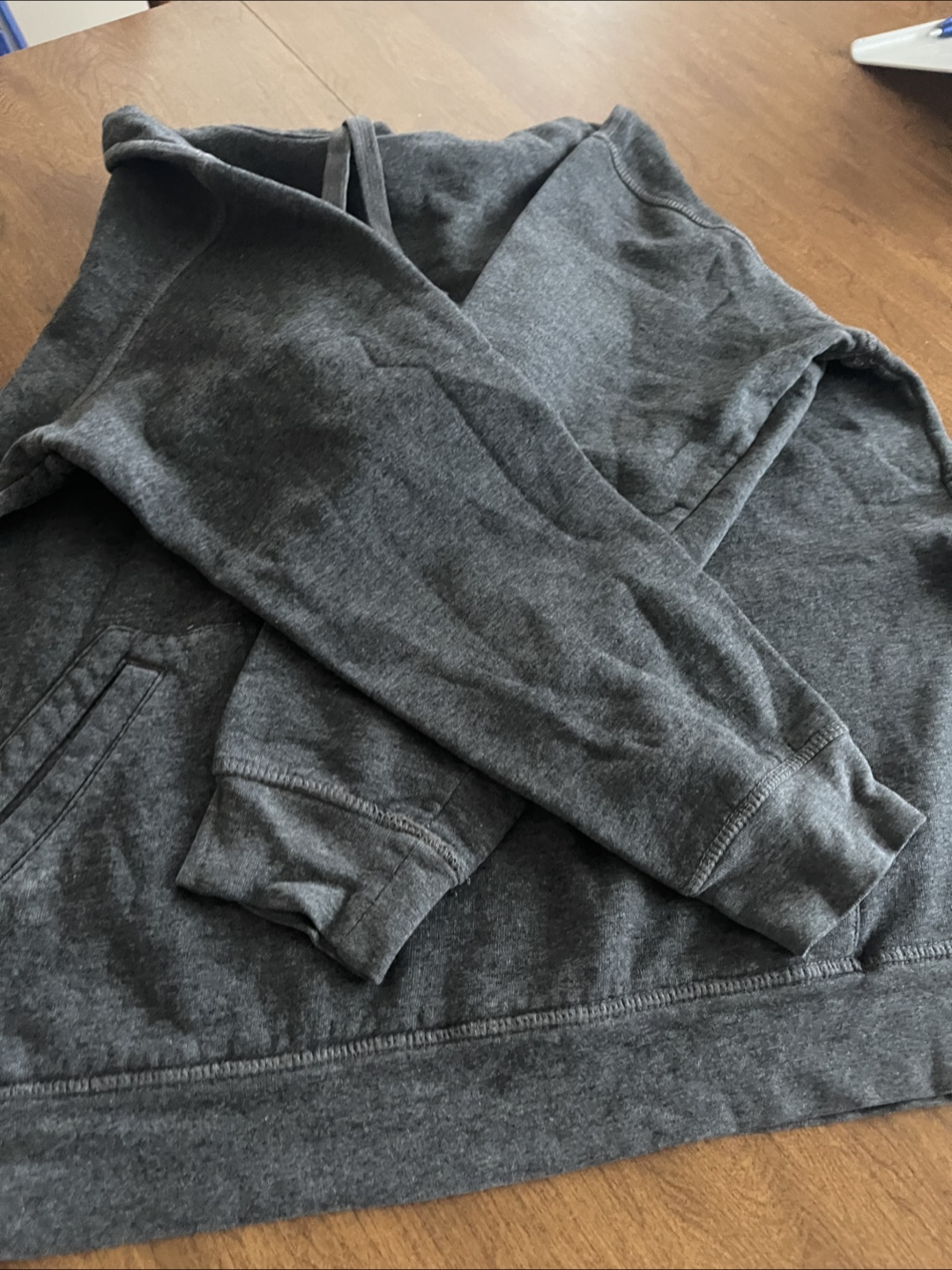 💚 Grey hooded sweatshirt - photo 3