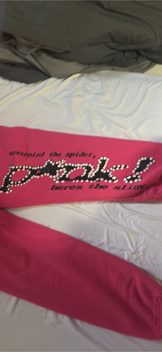 pink sp5der pants - photo 2