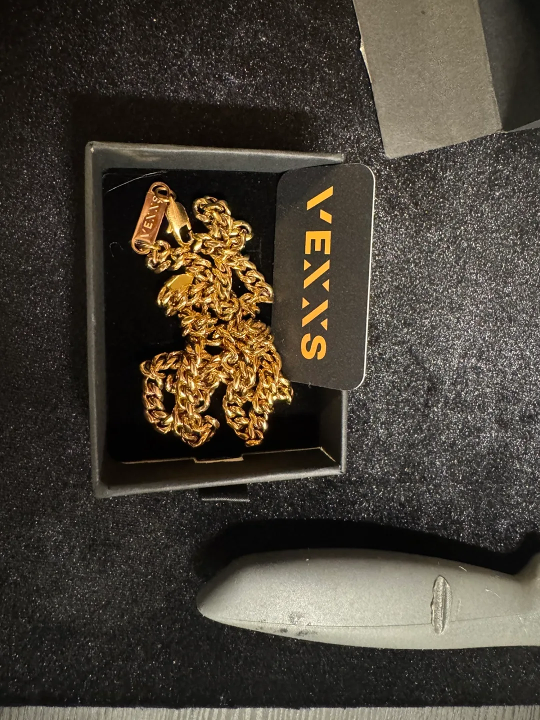 VexxS Gold Plated Cuban Link Chain Necklace thumbnail
