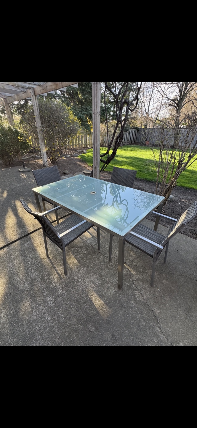 Outdoor Patio Dining Set with Umbrella - photo 2