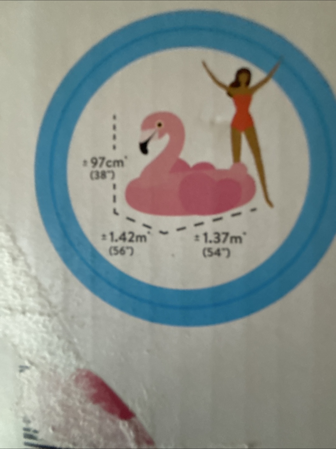 Inflatable Pink Flamingo Ride-On - photo 2